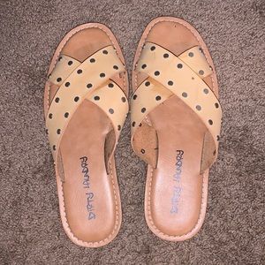 Tan sandals